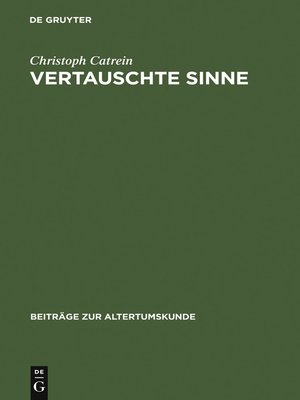 cover image of Vertauschte Sinne
